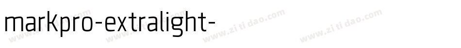 markpro-extralight字体转换
