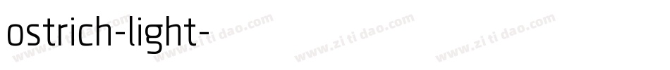 ostrich-light字体转换