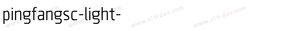 pingfangsc-light字体转换