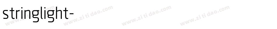 stringlight字体转换
