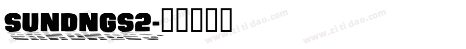 SUNDNGS2字体转换