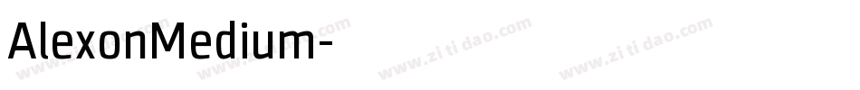 AlexonMedium字体转换