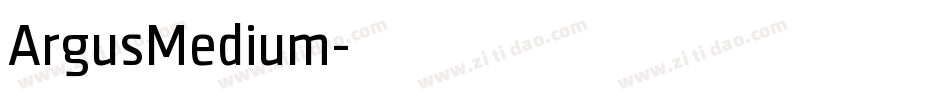ArgusMedium字体转换