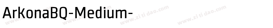 ArkonaBQ-Medium字体转换