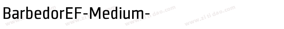 BarbedorEF-Medium字体转换
