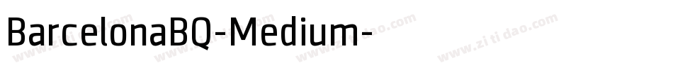 BarcelonaBQ-Medium字体转换