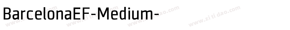 BarcelonaEF-Medium字体转换