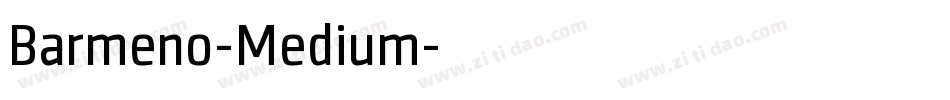Barmeno-Medium字体转换