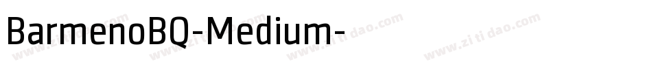 BarmenoBQ-Medium字体转换