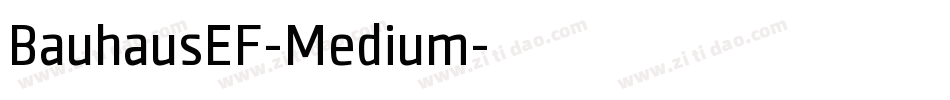 BauhausEF-Medium字体转换
