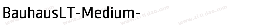 BauhausLT-Medium字体转换