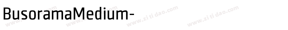 BusoramaMedium字体转换