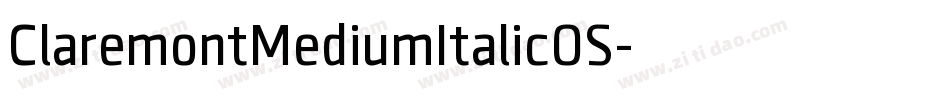 ClaremontMediumItalicOS字体转换