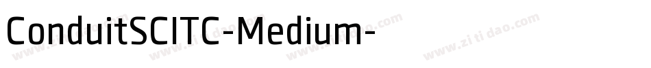 ConduitSCITC-Medium字体转换