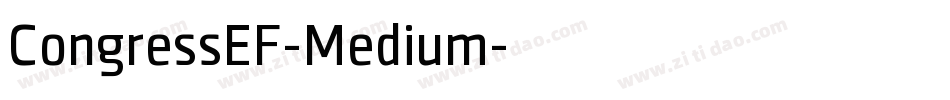 CongressEF-Medium字体转换