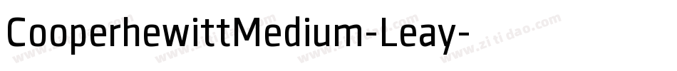 CooperhewittMedium-Leay字体转换