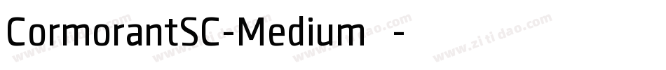 CormorantSC-Medium生成器字体转换