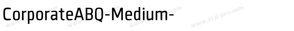 CorporateABQ-Medium字体转换