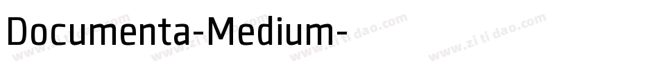 Documenta-Medium字体转换