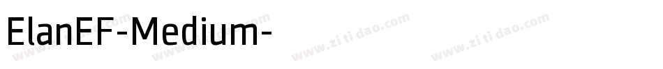 ElanEF-Medium字体转换