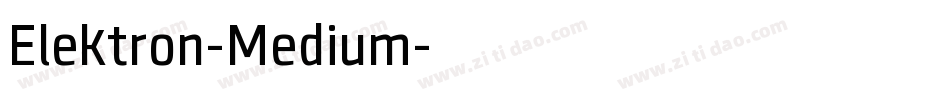Elektron-Medium字体转换