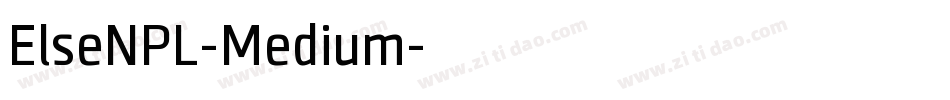 ElseNPL-Medium字体转换