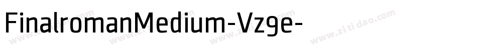 FinalromanMedium-Vz9e字体转换