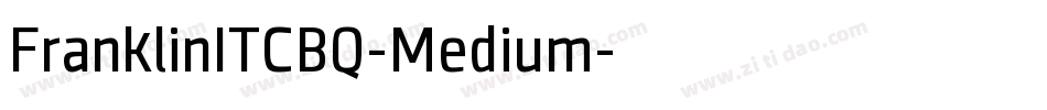 FranklinITCBQ-Medium字体转换