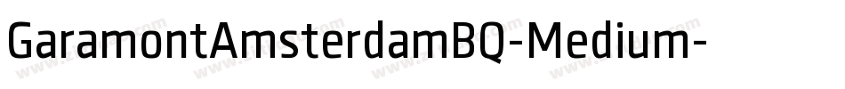 GaramontAmsterdamBQ-Medium字体转换