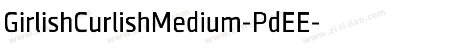 GirlishCurlishMedium-PdEE字体转换