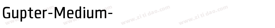 Gupter-Medium字体转换