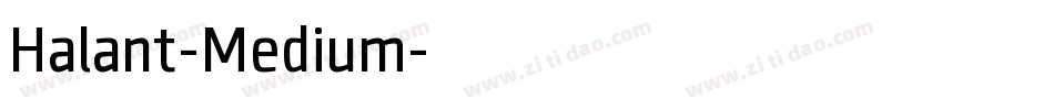 Halant-Medium字体转换