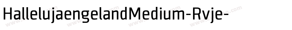 HallelujaengelandMedium-Rvje字体转换
