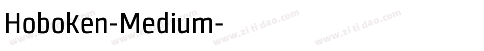 Hoboken-Medium字体转换