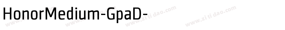 HonorMedium-GpaD字体转换