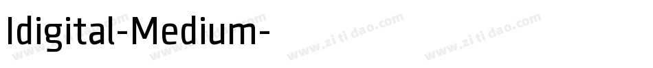 Idigital-Medium字体转换
