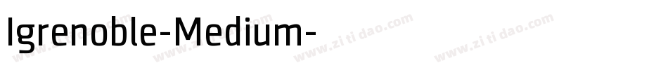Igrenoble-Medium字体转换
