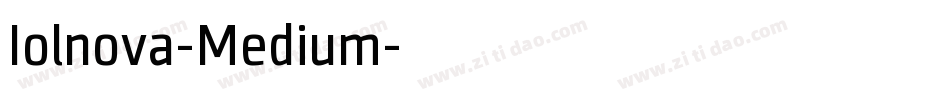 Iolnova-Medium字体转换