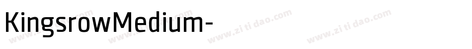 KingsrowMedium字体转换