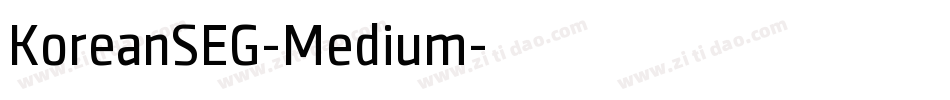 KoreanSEG-Medium字体转换