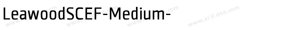 LeawoodSCEF-Medium字体转换