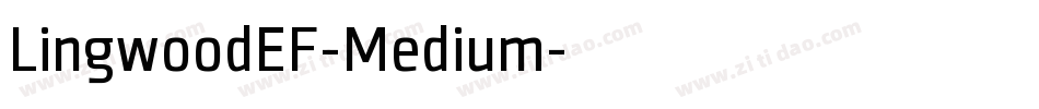 LingwoodEF-Medium字体转换