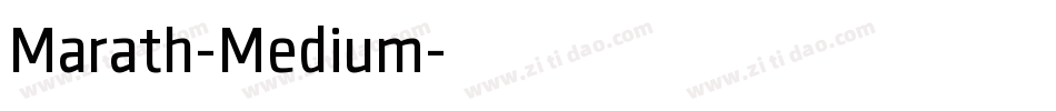Marath-Medium字体转换