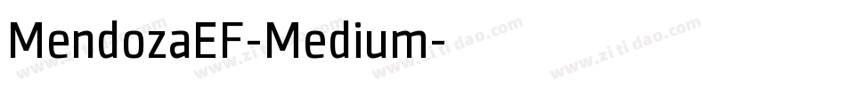 MendozaEF-Medium字体转换