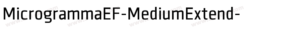 MicrogrammaEF-MediumExtend字体转换