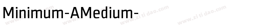 Minimum-AMedium字体转换