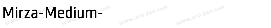 Mirza-Medium字体转换