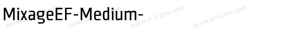 MixageEF-Medium字体转换