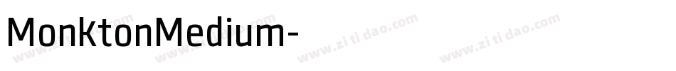 MonktonMedium字体转换