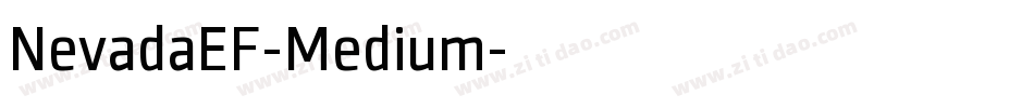 NevadaEF-Medium字体转换